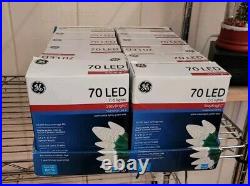 Lot Of 12 Boxes GE StayBright LED C-5 Lights Warm White Green Wire 70ct