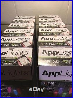 Lot Of 12 New AppLights LIGHTS LED LIGHT SHOW 140 EFFECTS BLUETOOTH 24 BULBS