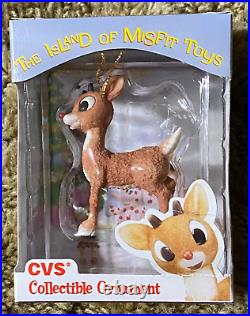 Lot Of 14 Ornaments Rudolph Island Of Misfit Toys Enesco Cvs Set Of 12 + 2 Light Lot Of 14 Ornaments Rudolph Island Of Misfit Toys Enesco Cvs Set Of 12 + 2 Light
