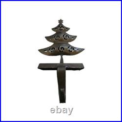 Lot Of 5 Pier1 Rustic Christmas Tree/Santas Sleigh/Stocking Holder Wrought Iron