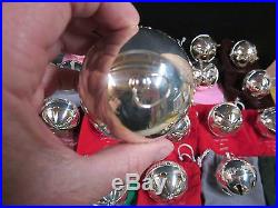 Lot Wallace Silver-Plated Christmas Bell Ornaments 29! 1988-2016 Polished