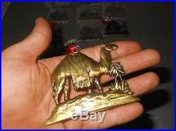 Lot of 11 Hallmark Brass Camel Christmas Tree Trimmer Ornaments Detailed