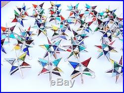 Lot of 25! Stained Glass Moravian STARS Iridescent MULTI COLOR