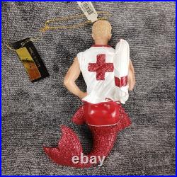 Lot of 2 December Diamonds Ornaments Buoy Dr Turnencoff Merman Man Christmas Gay