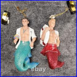 Lot of 2 December Diamonds Ornaments Buoy Dr Turnencoff Merman Man Christmas Gay
