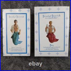 Lot of 2 December Diamonds Ornaments Buoy Dr Turnencoff Merman Man Christmas Gay