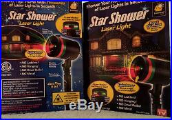Lot of 2 Star Shower Outdoor Laser Christmas Lights Projector Holiday Decoration