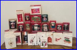 Lot of 38 Hallmark Keepsake Assorted CHRISTMAS ORNAMENTS in Boxes