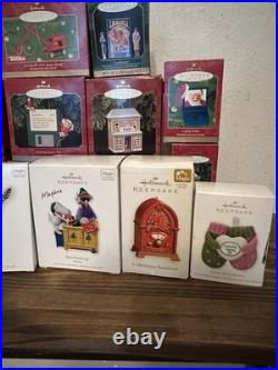 Lot of 38 Hallmark Keepsake Assorted CHRISTMAS ORNAMENTS in Boxes