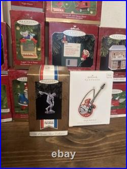 Lot of 38 Hallmark Keepsake Assorted CHRISTMAS ORNAMENTS in Boxes