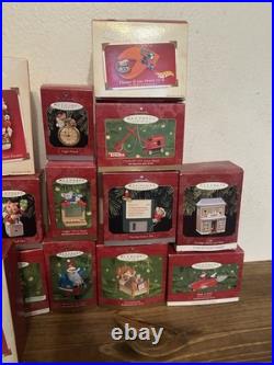 Lot of 38 Hallmark Keepsake Assorted CHRISTMAS ORNAMENTS in Boxes