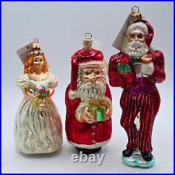 Lot of 5 Christmas Ornaments No Original Box