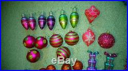 Lot of RAZ Christmas Ornaments, Multi Color, 65 Pieces! Retail Value HIGH
