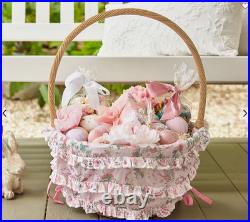 LoveShackFancy Cabbage Rose Easter Basket Liners & Bow Select Size Large