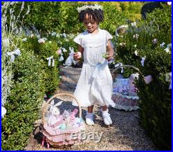 LoveShackFancy Cabbage Rose Easter Basket Liners & Bow Select Size Large