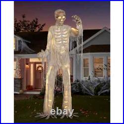 Lowes 12' Foot Giant Skeleton Mummy LED Lighted Animatronic Halloween Animated