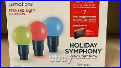 Lumations Holiday Symphony 15.8 ft 20 Ct G35 Multicolor LED Music Light Show