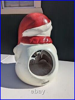 Luminary Holiday Polar Bear Concrete Heavy 16 Made In Mexico