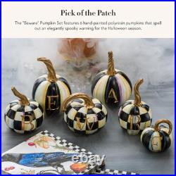 MACKENZIE-CHILDS Beware Resin Pumpkin Decor Set, for Home Decoration, Set of 6