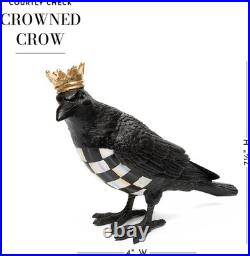 MACKENZIE-CHILDS Crowned Crow, Halloween Crow Decor, Indoor Halloween Decoration MACKENZIE-CHILDS Crowned Crow, Halloween Crow Decor, Indoor Halloween Decoration