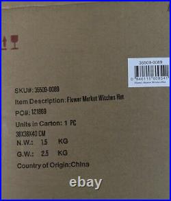 MACKENZIE-CHILDS Flower Market Witch's Hat 13 NEW IN ORIGINAL BOX