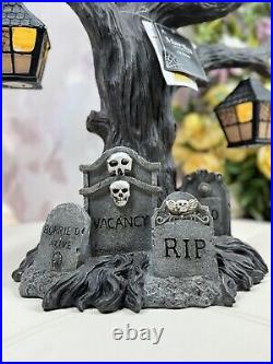MARTHA STEWART HALLOWEEN 25 SPOOKY DEAD TREE With LIGHT UP HANGING LANTERNS