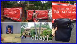 MAYA ANGELOU owned CHRISTMAS SNOWMAN LIGHT UP COLLAPSIBLE Personal Estate