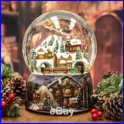 MEGA Christmas Snow Globe Snow Scene With Train and Sleigh (Moving & Musical)