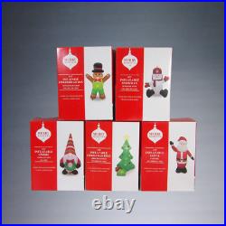 MERRY MOMENTS 4ft INFLATABLE LED GINGERBREAD+SNOWMAN-GNOME-TREE-SANTA XMAS SET