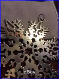 MMA 1979 Snowflake Sterling Silver Christmas Ornament Metropolitan Museum Art