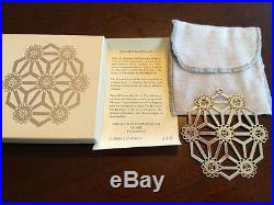 MMA 1986 Snowflake Sterling Silver Christmas Ornament Metropolitan Museum Art