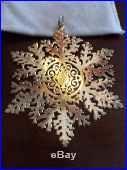 MMA 1999 Snowflake Sterling Silver Christmas Ornament Metropolitan Museum Art