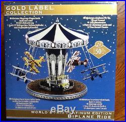 Mr Christmas Worlds Fair Platinum Edition Animated Lighted Biplane Ride 50 Song