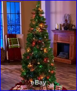MULTI-COLOR LIGHTS 6-FT. PRE-LIT POP-UP CHRISTMAS TREE HOLIDAY HOME DECOR