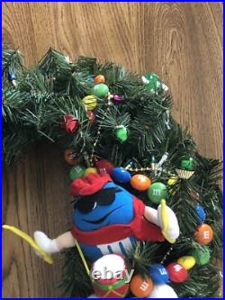 M&M's Christmas Wreath Homemade One of a Kind Req 3 AA Colorful M&M's Christmas Wreath Homemade One of a Kind Req 3 AA Colorful