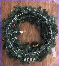 M&M's Christmas Wreath Homemade One of a Kind Req 3 AA Colorful M&M's Christmas Wreath Homemade One of a Kind Req 3 AA Colorful
