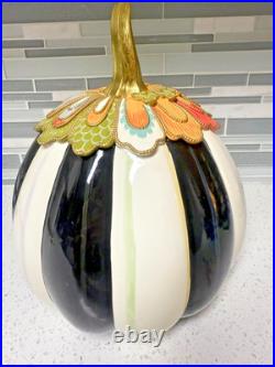 MacKenzie Childs Aurora Stripe Pumpkin Large