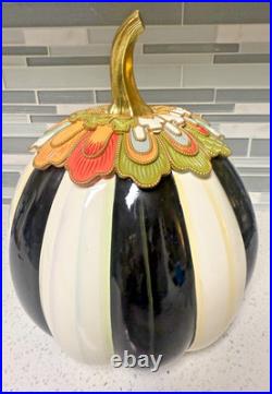 MacKenzie Childs Aurora Stripe Pumpkin Large