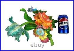 MacKenzie-Childs Blue Flower Market Aqua Wall Art New No Box MacKenzie-Childs Blue Flower Market Aqua Wall Art New No Box