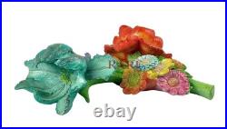 MacKenzie-Childs Blue Flower Market Aqua Wall Art New No Box MacKenzie-Childs Blue Flower Market Aqua Wall Art New No Box