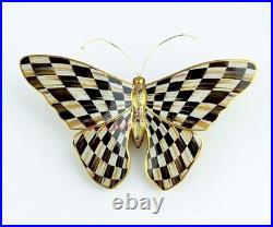 MacKenzie-Childs Courtly Check Butterfly Wall Décor New No Box