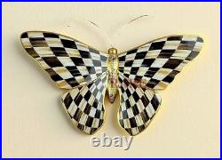 MacKenzie-Childs Courtly Check Butterfly Wall Décor New No Box