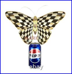 MacKenzie-Childs Courtly Check Butterfly Wall Décor New No Box