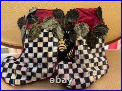 MacKenzie Childs Courtly Check Christmas stockings