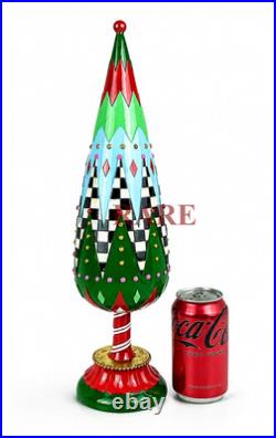 MacKenzie-Childs Courtly Check Fair Isle Tall 20.7 Tree New No Box