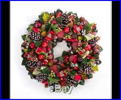 MacKenzie-Childs Courtly Christmas Wreath Small