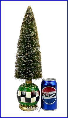 MacKenzie-Childs Emerald Luxe Brush Bottle Illuminated Tree Medium New No Box