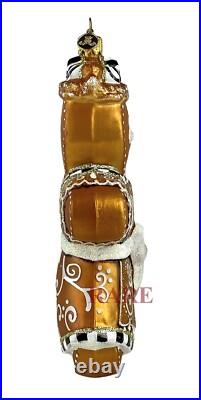 MacKenzie-Childs Farmhouse Gingerbread Girl Glass Ornament Brand New in Box