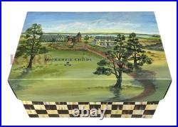 MacKenzie-Childs Granny Kitsch Owl Glass Ornament 6.75 Tall Brand New in Box