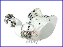 MacKenzie-Childs Her Majesty Swan Glass Ornament 5.5 Tall Brand New in Box MacKenzie-Childs Her Majesty Swan Glass Ornament 5.5 Tall Brand New in Box